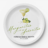 マルガリタスウィズマイセニョリタスブライダルシャワー ペーパープレート (正面)