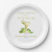 マルガリタスウィズマイセニョリタスブライダルシャワー ペーパープレート (正面)