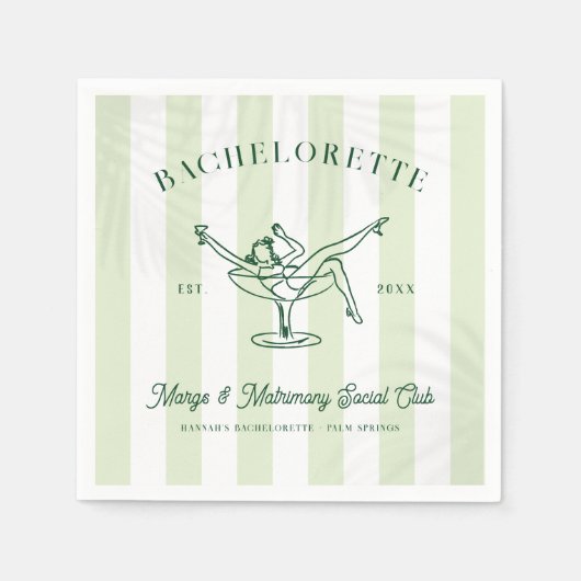 マルガリタソーシャルクラブ |バチェロレッテ スタンダードカクテルナプキン (正面)