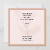 マルガリタチックルピンクフィエスタパーティの招待状 招待状 (裏面)