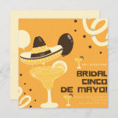 マルガリタチンコデマヨブライダルシャワーパーティー 招待状 (正面/裏面)