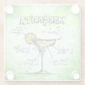 マルガリタドリンクレシピ ガラスコースター (裏面)