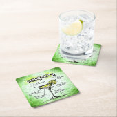 マルガリタドリンクレシピ スクエアペーパーコースター (インサイチュ)