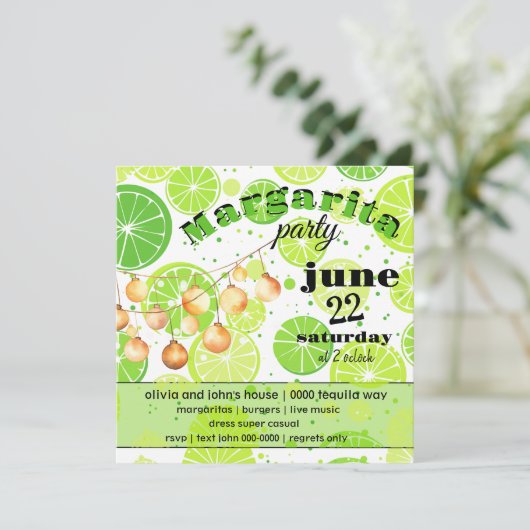 マルガリタハウスサマーパーティーカスタマイズ 招待状 (スタンド正面)