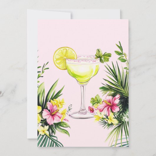 マルガリタピンクブライダルフェスタフローラブライダルシャワー 招待状 (裏面)