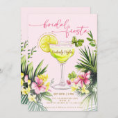 マルガリタピンクブライダルフェスタフローラブライダルシャワー 招待状 (正面/裏面)