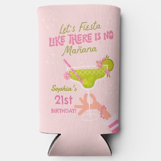 マルガリタフィエスタアダルトバースデーパーティークーラーボックス スリム缶クーラー (正面)
