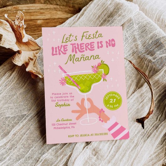 マルガリタフィエスタアダルトバースデーパーティー 招待状