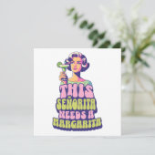 マルガリタフィエスタカクテルパーティーお祝い 招待状 (スタンド正面)