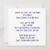 マルガリタフィエスタカクテルパーティーお祝い 招待状 (裏面)