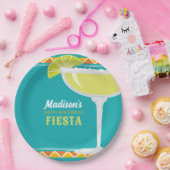 マルガリタフィエスタバースデーパーティーターコイズオレンジ ペーパープレート (パーティー)