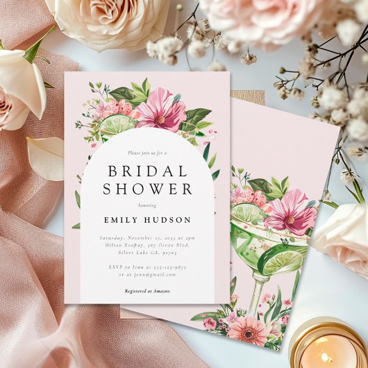 マルガリタフィエスタフローラブライダルシャワー 招待状