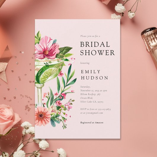 マルガリタフィエスタフローラブライダルシャワー 招待状