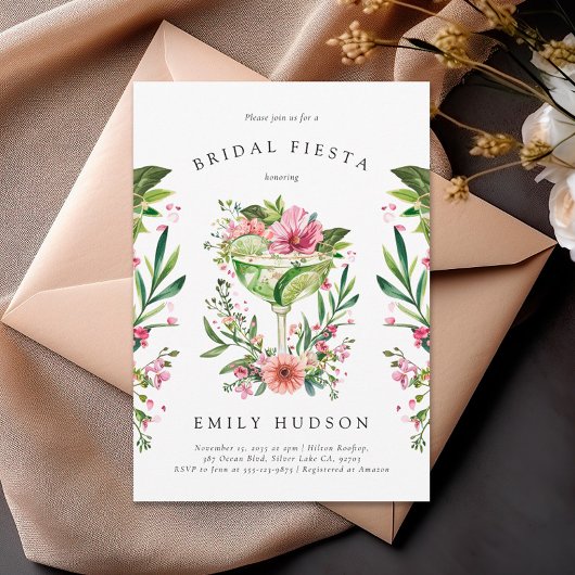 マルガリタフィエスタフローラブライダルシャワー 招待状