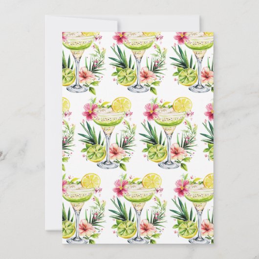 マルガリタフィエスタフローラレッツフィエスタブライダルシャワー 招待状 (裏面)