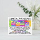 マルガリタマルティーニレシピはがき ポストカード (スタンド正面)