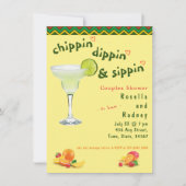 マルガリタメキシカンフィエスタカップルのシャワー 招待状 (正面)