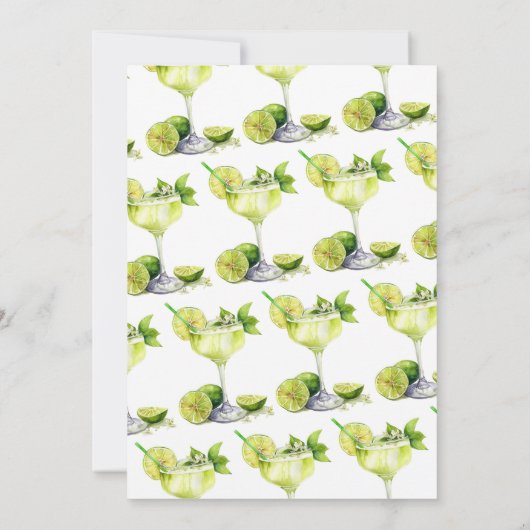 マルガリタメキシカンフィエスタカップルフローラシャワー 招待状 (裏面)