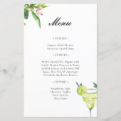 マルガリタメキシカンフィエスタブライダルシャワーメニュー (正面)