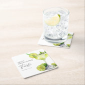 マルガリタメキシカンフィエスタブライダルシャワー スクエアペーパーコースター (インサイチュ)