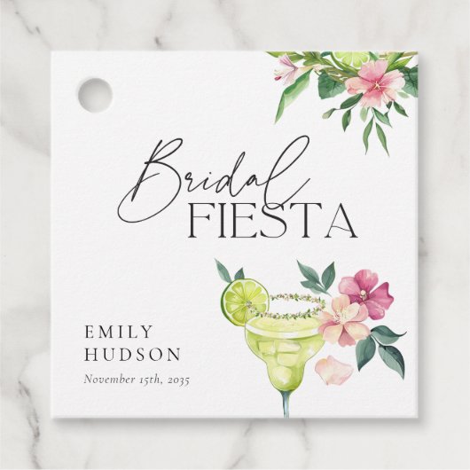 マルガリタメキシカンフィエスタブライダルシャワー フェイバータグ (正面)
