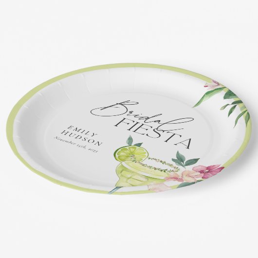 マルガリタメキシカンフィエスタブライダルシャワー ペーパープレート (アングル)