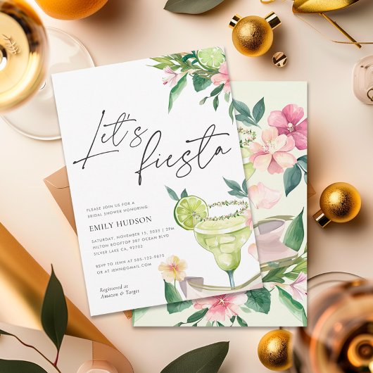 マルガリタメキシカンフィエスタブライダルシャワー 招待状