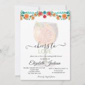 マルガリタメキシカンフラワーズフィエスタブライダルシャワー 招待状 (正面)