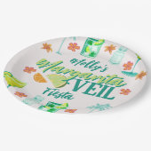 マルガリタヴェール図解入りの、写真付きのバチェロレッテ ペーパープレート (アングル)