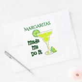 マルガリータおもしろいスが僕にやらせた スクエアシール (封筒)