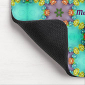 マルガリータかわいらし～花の模様パーソナライズされた マウスパッド (コーナー)