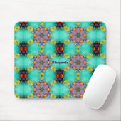 マルガリータかわいらし～花の模様パーソナライズされた マウスパッド (マウス)