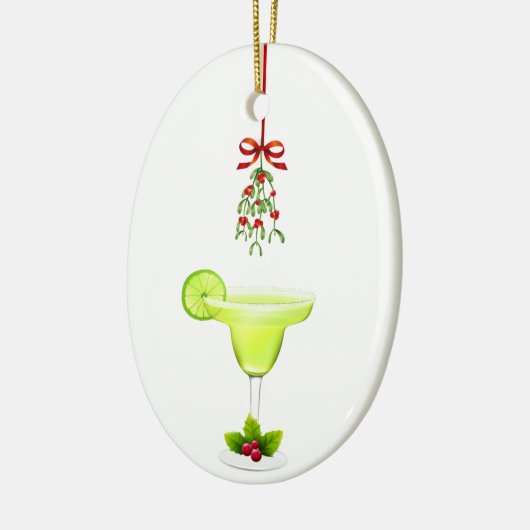 マルガリータとヤドリギのクリスマス セラミックオーナメント (左)