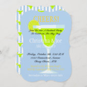 マルガリータとライムのフィエスタ ブライダル コックテール パーティー 招待状 (正面/裏面)