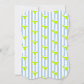 マルガリータとライムのフィエスタ ブライダル コックテール パーティー 招待状 (裏面)