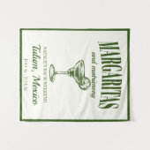 マルガリータと結婚ソーシャルカクテルの旅程 タペストリー (正面(横))