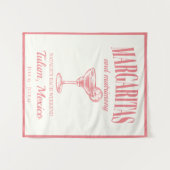 マルガリータと結婚ソーシャルカクテルの旅程 タペストリー (正面(横))