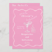 マルガリータと結婚バチェロレッテ週末 招待状 (正面/裏面)