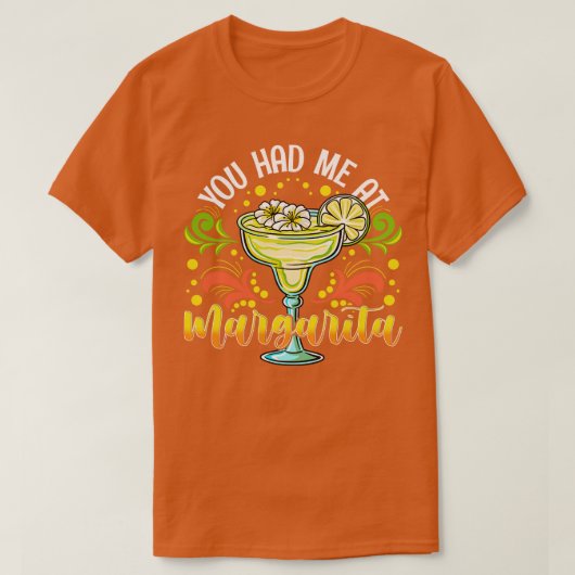 マルガリータに来た Tシャツ (デザイン正面)