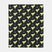 マルガリータのカクテルパターン フリースブランケット (正面)