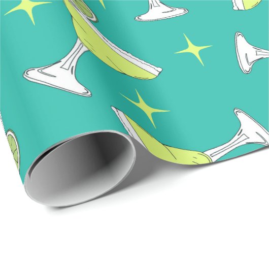 マルガリータのボトルがデザインされた ラッピングペーパー (ロールコーナー)