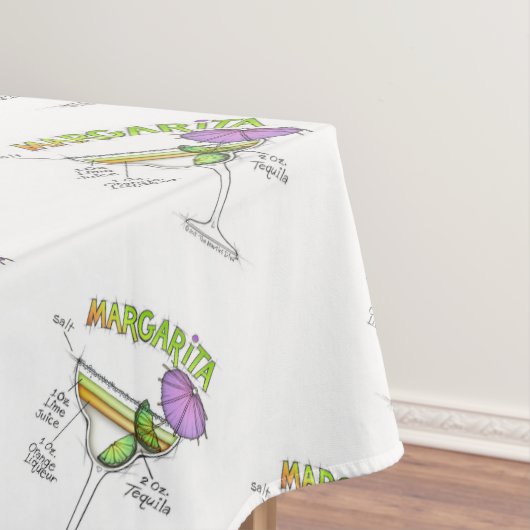マルガリータのレシピのカクテルの芸術 テーブルクロス (インサイチュ)