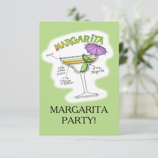 マルガリータのレシピのカクテルの芸術 招待状 (スタンド正面)