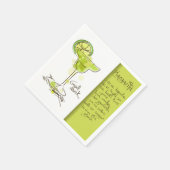 マルガリータのレシピ スタンダードカクテルナプキン (角)