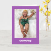 マルガリータの女の子のバースデー・カード カード (黄色い花)