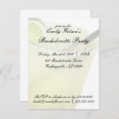 マルガリータの独身パーティー招待状 招待状 (正面/裏面)