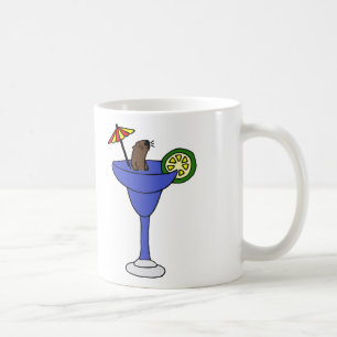 マルガリータの青い飲み物のおもしろいなラッコ コーヒーマグカップ