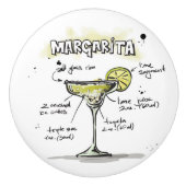 マルガリータの飲み物のレシピのデザイン セラミックノブ (正面)