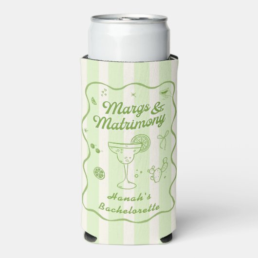 マルガリータをテーマにした独身最後の夜 スリム缶クーラー (Seltzer正面)