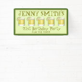 マルガリータカクテル21歳の誕生日バチェロレッテ 横断幕 (インサイチュ)